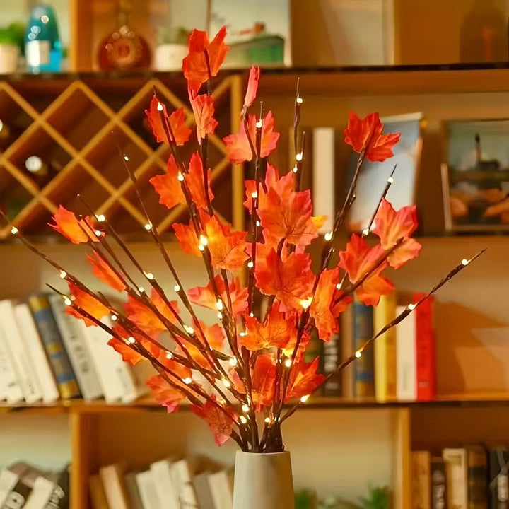 Ensemble d'éclairage LED pour branches | 2 pièces | Branches décoratives d'ambiance avec 20 LED | 76 cm de hauteur