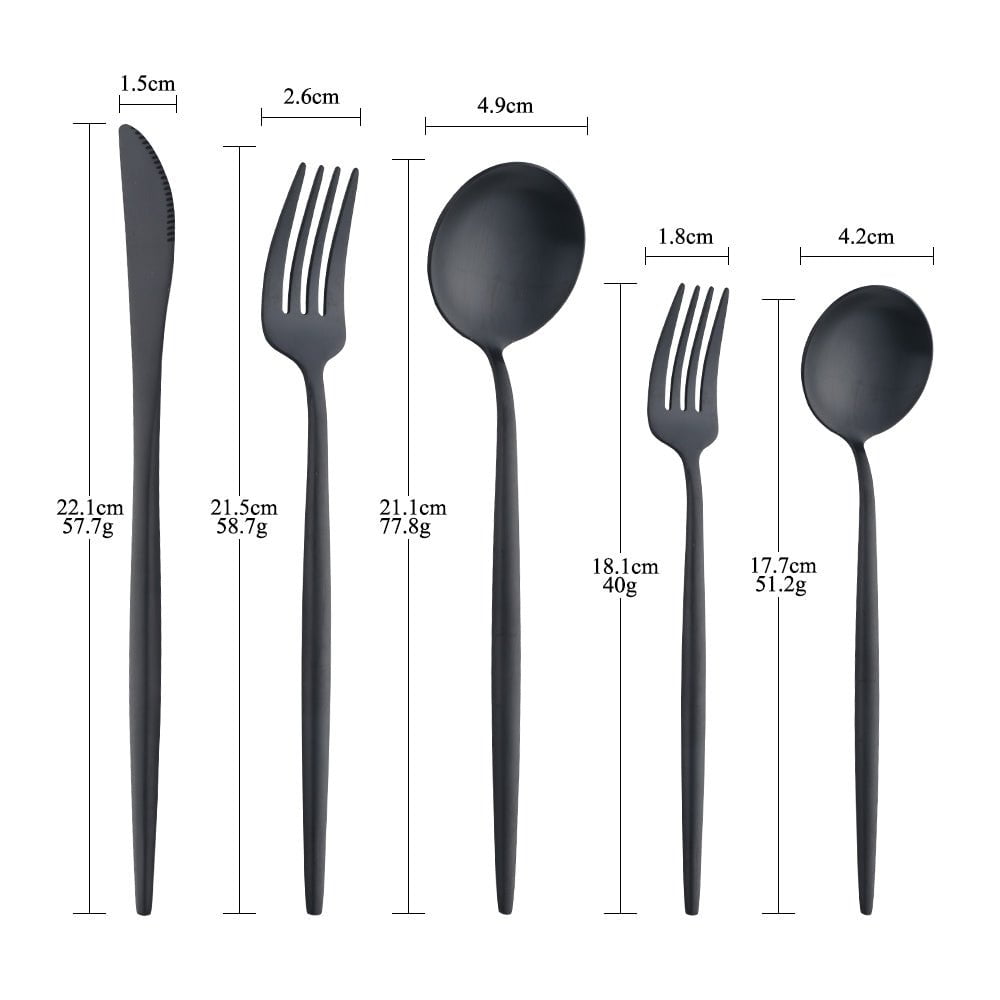 Spain Cutlery Set | Luxury 16- or 20-Piece Stainless Steel Set – Modern &amp; Elegant Design