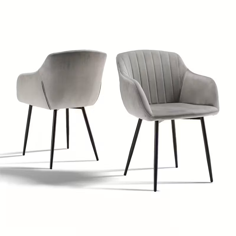 Chaise de salle à manger de luxe avec accoudoirs | Design confortable et élégant