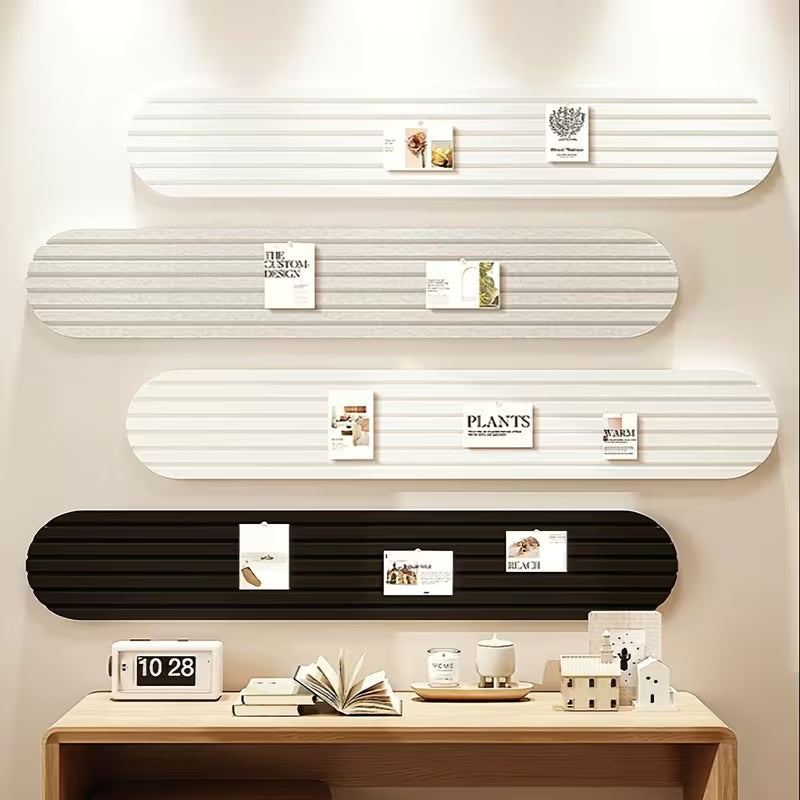 SoftStrips™ Panneaux muraux en feutre autocollants (4 pièces) | Absorbant le son et tableau d'affichage en un seul produit