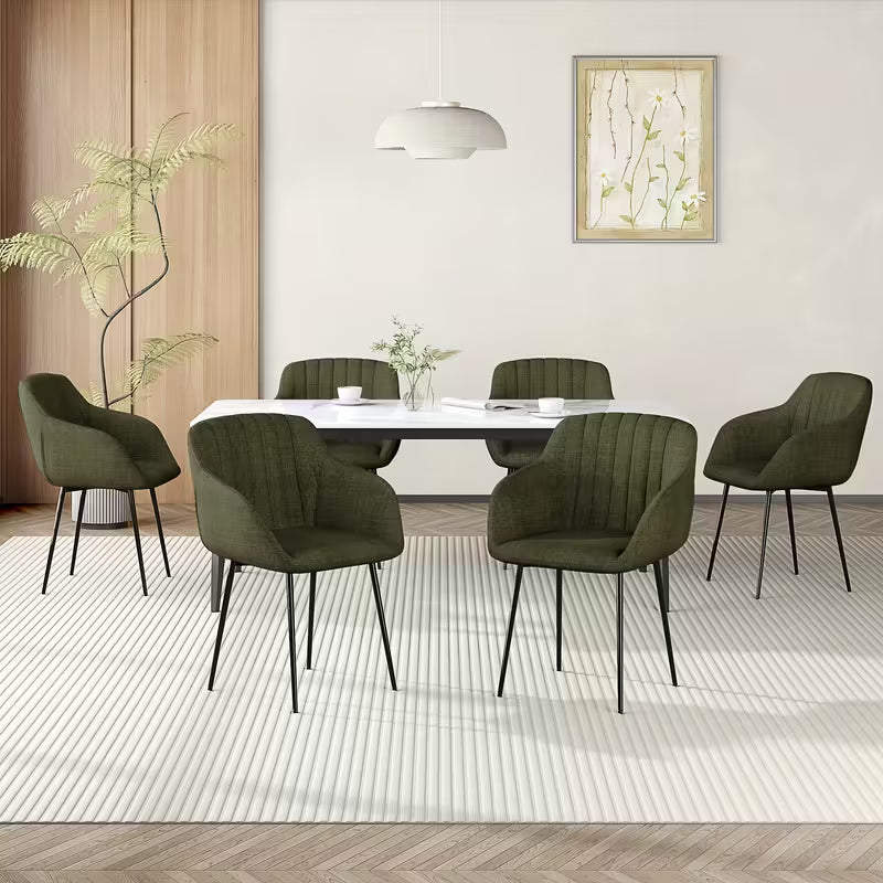 Chaise de salle à manger de luxe avec accoudoirs | Design confortable et élégant