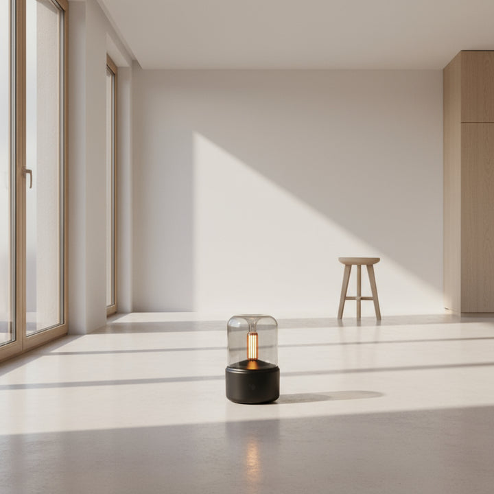 Diffuseur de lumière de bougie d'aromathérapie | Flamme LED apaisante & diffuseur de parfum