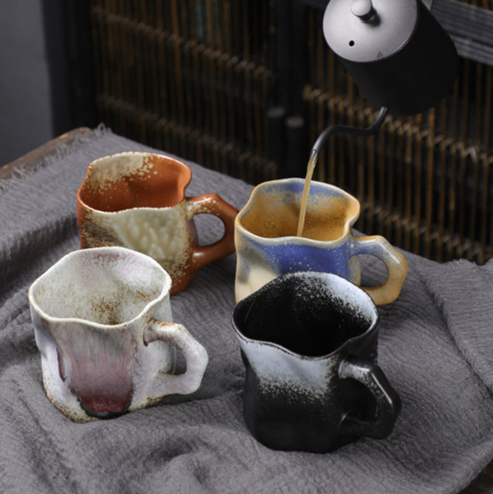 Tasse en céramique torsadée – Tasse rétro faite à la main (280ml)