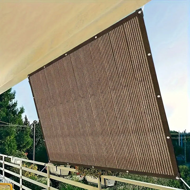 Toile d'ombrage brune protectrice UV | Matériau PE durable