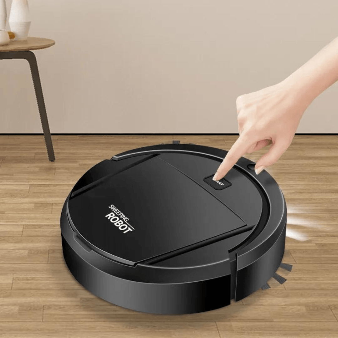 RoboCleaner | Aspirateur Robot Intelligent 3-en-1 Mince | Aspire, Balaye & Passe la Serpillière