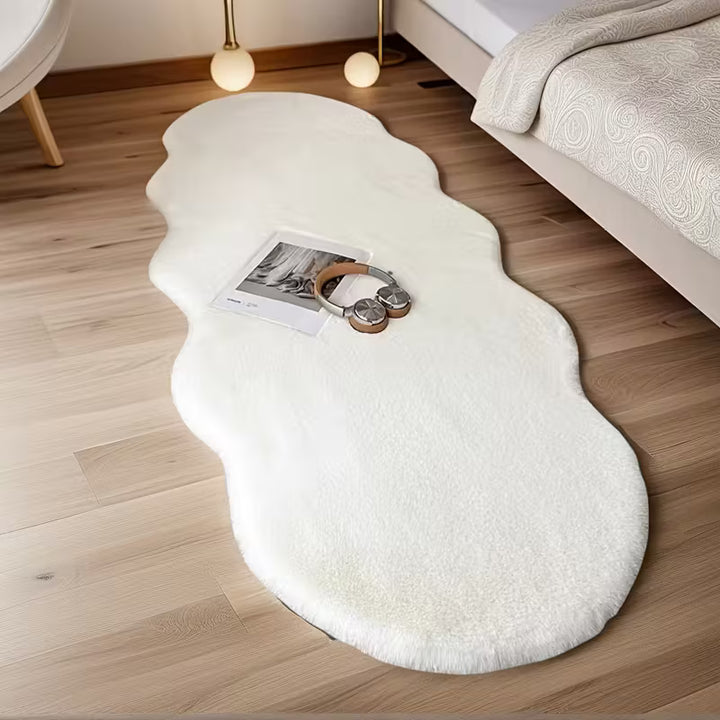 Tapis de sol antidérapant lavable SoftPlush™ | Tapis ultra-doux beige