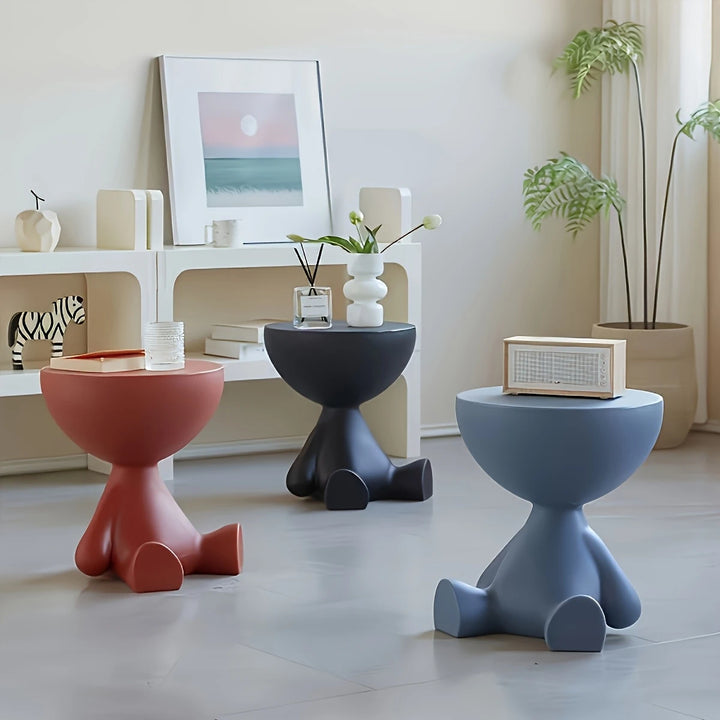 Otto Moderne Zwarte Opbergpoef | Stijlvol & Stevig met Rond Deksel