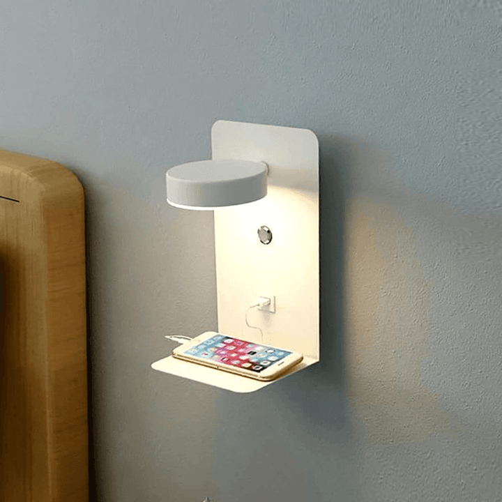 Luminaire™ Applique murale 3-en-1 | Pivotante, Dimmable & Avec Fonction de Recharge USB