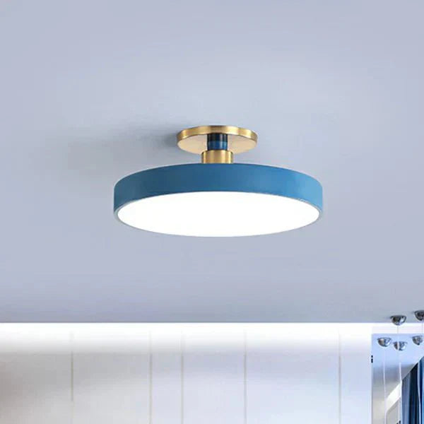 Plafonnier rond encastré | Applique murale LED moderne de style scandinave – Design en acrylique & éclairage doux