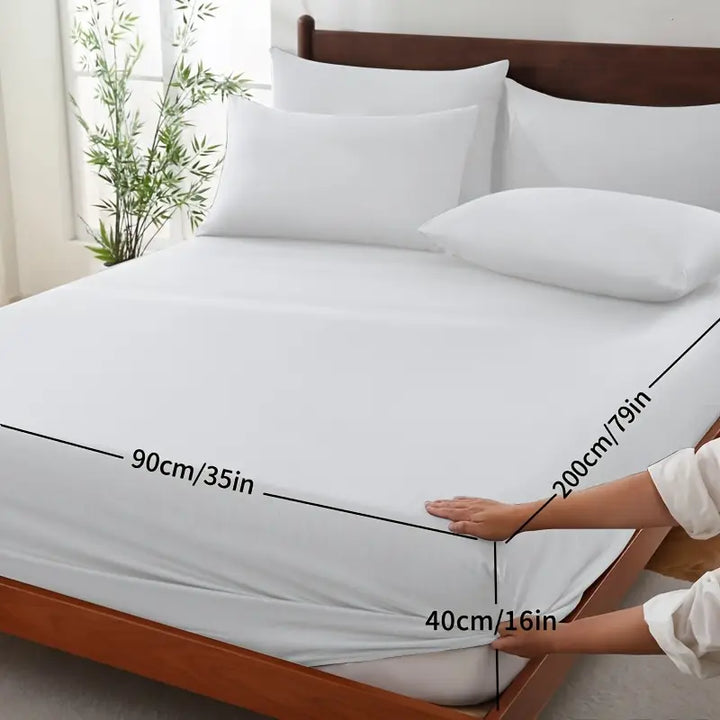 Drap-housse rafraîchissant en bambou | Ultra-doux | Respirant et lavable en machine