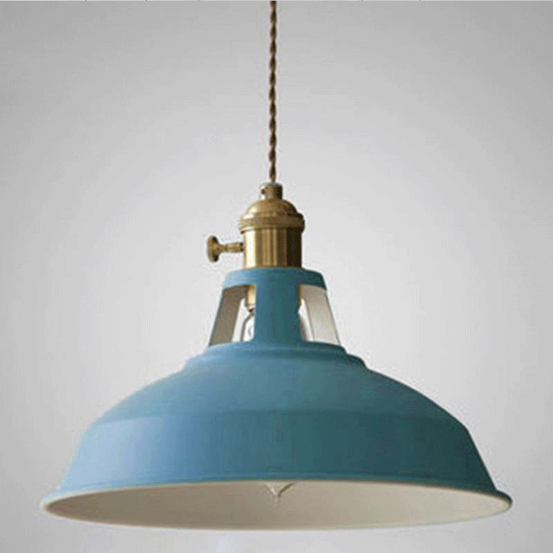 Lampe suspendue rétro industrielle | Lampe métallique à 1 lumière | Pour salon, cuisine et restaurant