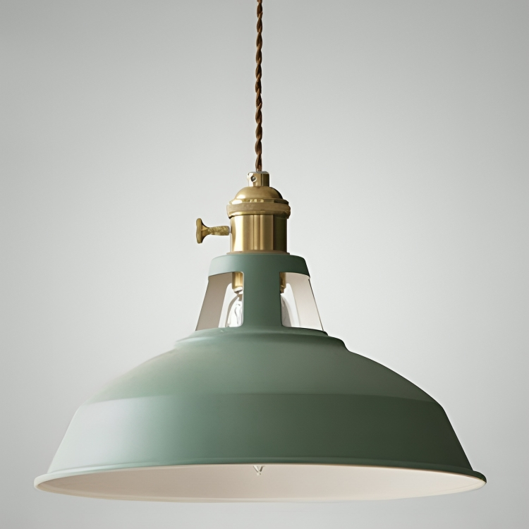 Lampe suspendue rétro industrielle | Lampe métallique à 1 lumière | Pour salon, cuisine et restaurant