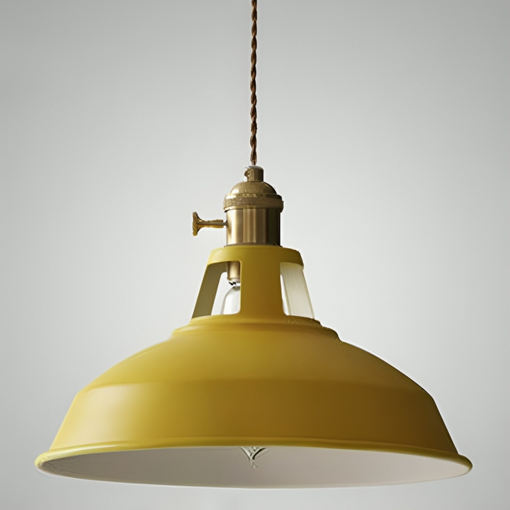 Lampe suspendue rétro industrielle | Lampe métallique à 1 lumière | Pour salon, cuisine et restaurant