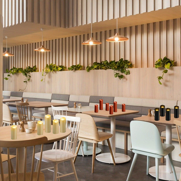 Ensemble de bougies LED sans flamme | Éclairage d'ambiance sûr pour les fêtes et la décoration