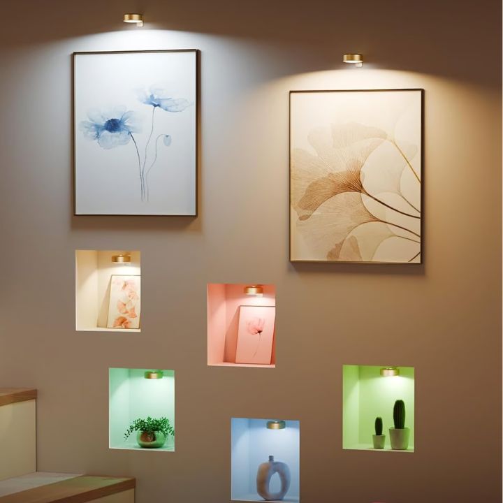 Éclairage de tableau LED avec fixation magnétique | Dimmable | Lumière blanche chaude et froide