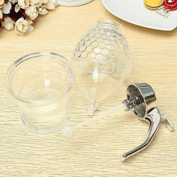HoneySaver | Distributeur de miel Kettle avec technologie anti-goutte | Design transparent et élégant