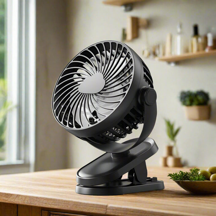 Ventilateur BreezeClip | Ventilateur portable à clip avec batterie rechargeable USB