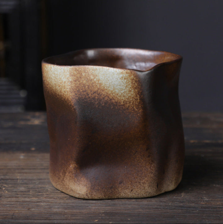 Tasse en céramique torsadée – Tasse rétro faite à la main (280ml)