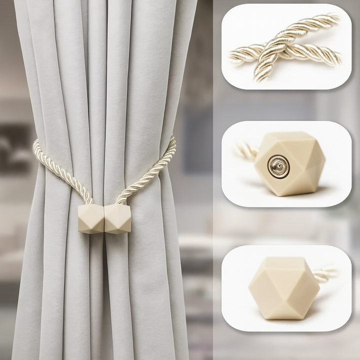 Supports magnétiques pour rideaux | 1 + 1 GRATUIT