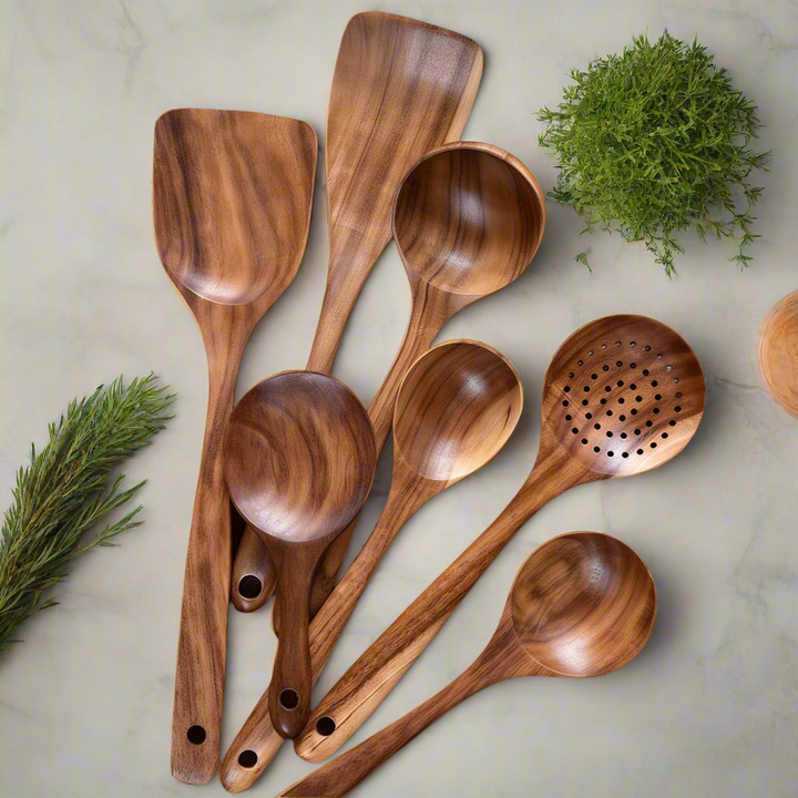 Teak Kitchen Set | Sustainable Wooden Cookware for Every Kitchen