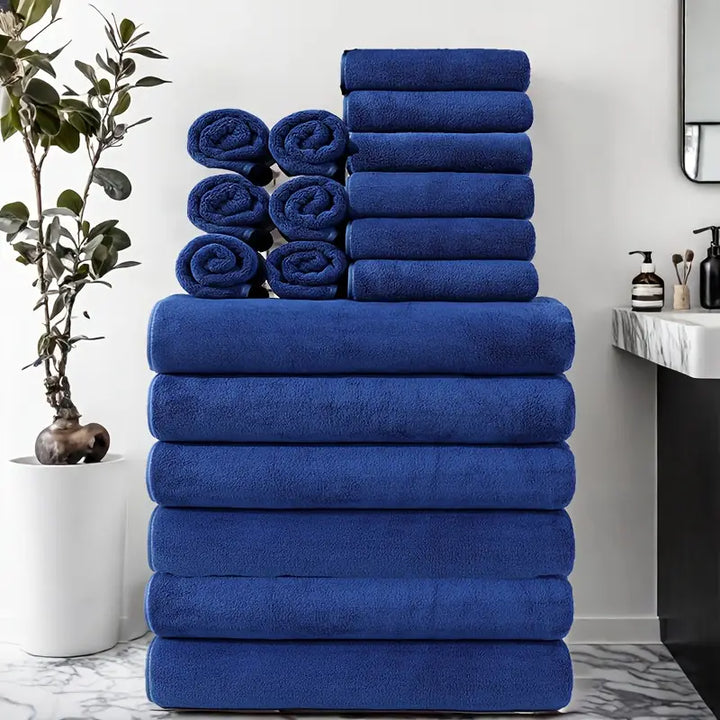 8-Piece Quick-Drying Bath Towel Set | Super Soft for Home &amp; Spa