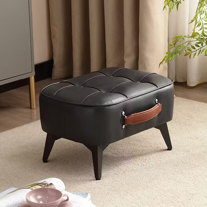 LuxeFoot™ Ottoman – Repose-pieds en Cuir Synthétique Élégant et Fonctionnel