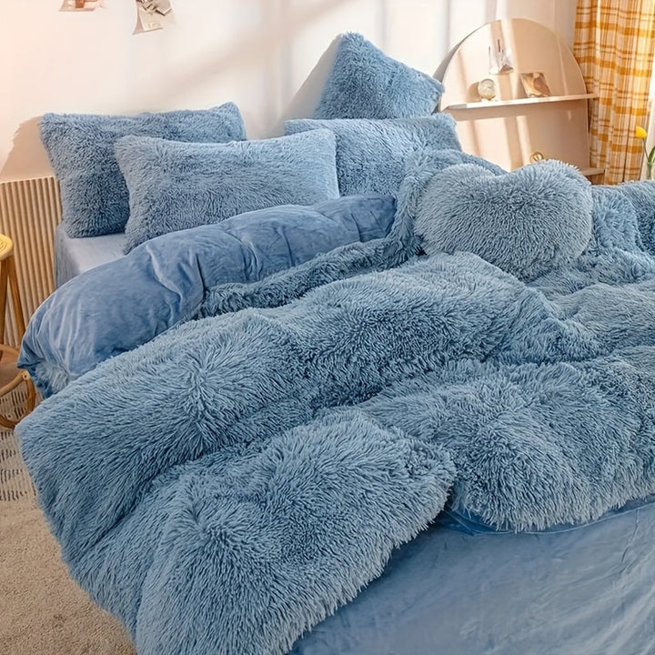 Ensemble de couette en peluche | Chaleur et confort ultimes pour l'automne et l'hiver