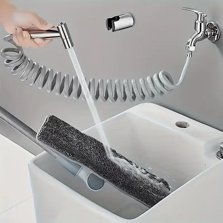 Ensemble bidet 3 pièces en acier inoxydable avec douchette et robinet | Pulvérisateur bidet pour WC