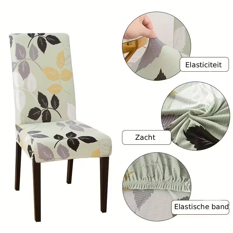 StoelFit™ | Ensemble de housses de chaise extensibles (4–6 pièces)