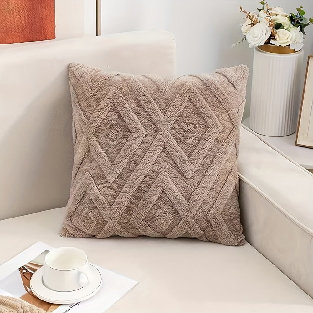 Ensemble de 2 taies d'oreiller de luxe | Velours avec motif flocon de neige