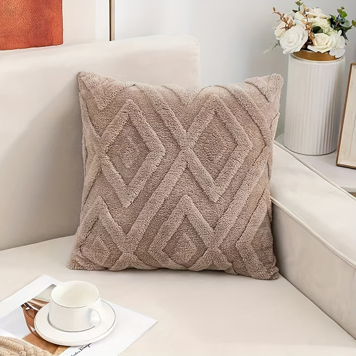 Ensemble de 2 taies d'oreiller de luxe | Velours avec motif flocon de neige