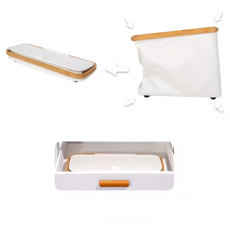 Neatify™ | Cadre en bois pliable avec tissu gris – Aucun montage nécessaire