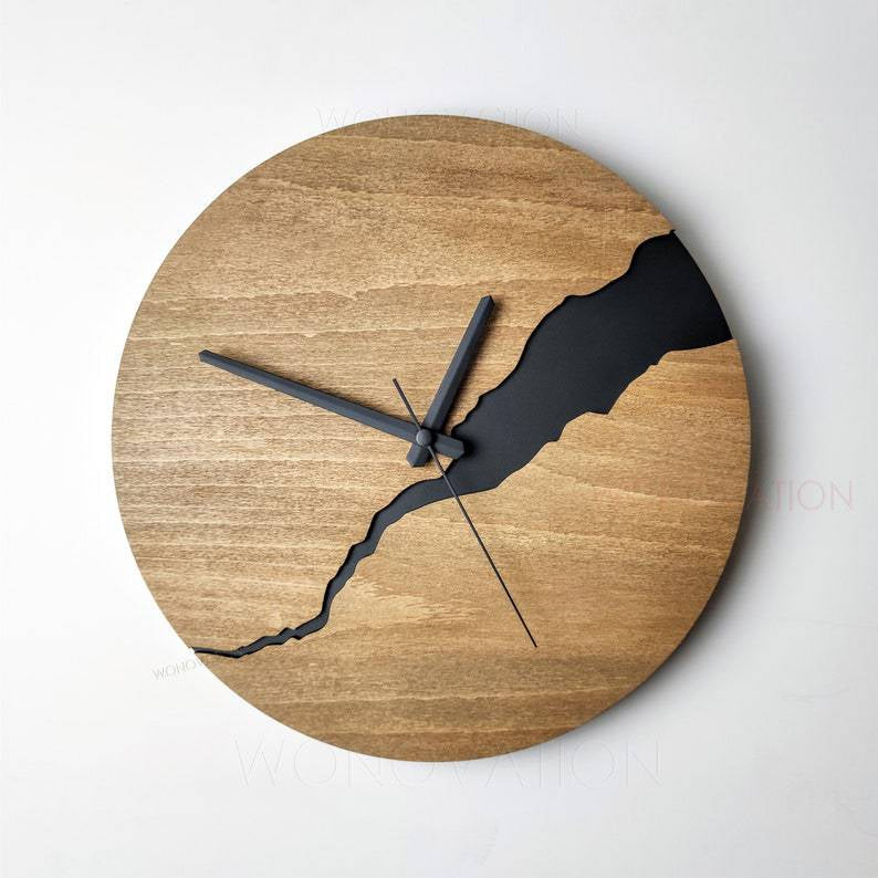 Wooden Luxury Clock | Timeless Wall Clock Made of High-Quality Wood | Elegant &amp; Stylish Design