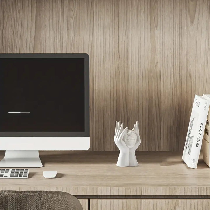 Vase abstrait en céramique | Design moderne avec visage