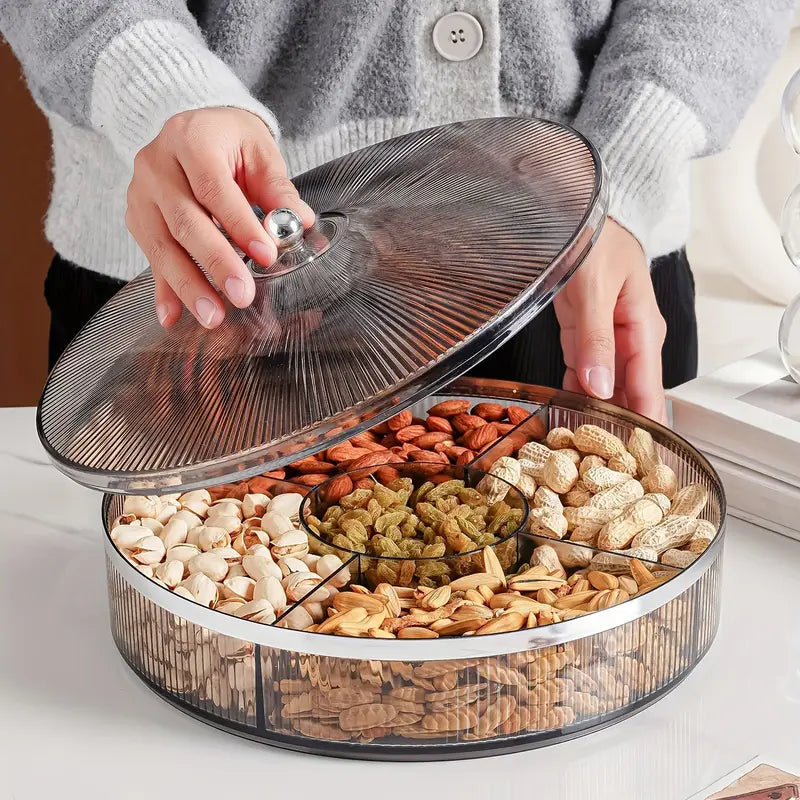 AmberLuxe | Pot à bonbons avec couvercle 28 cm – Organisateur de snacks de luxe