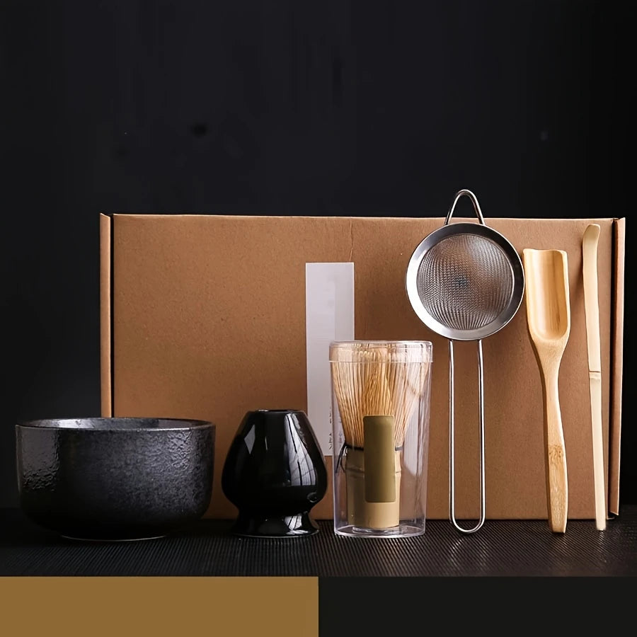 Coffret Cadeau Matcha | Ensemble Complet de Thé Japonais 7 pièces