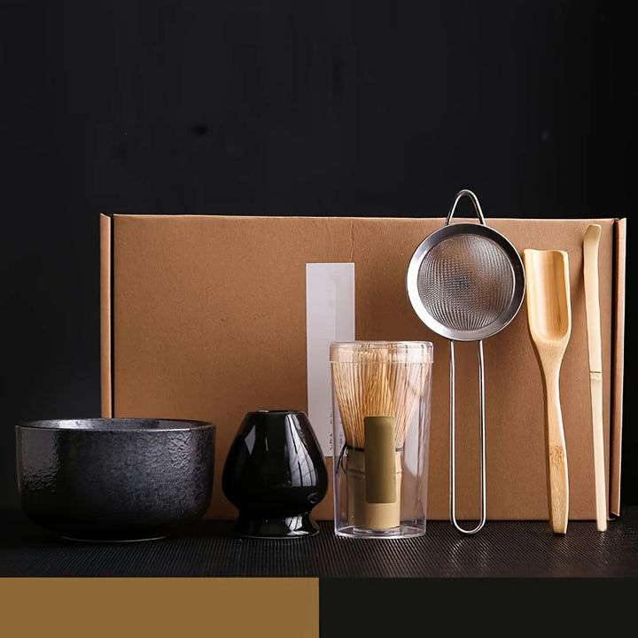 Coffret Cadeau Matcha | Ensemble Complet de Thé Japonais 7 pièces
