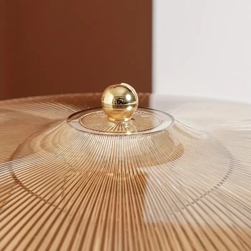 AmberLuxe | Pot à bonbons avec couvercle 28 cm – Organisateur de snacks de luxe