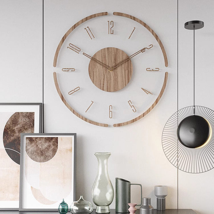 NordWood™ Horloge Murale Scandinave en Bois
