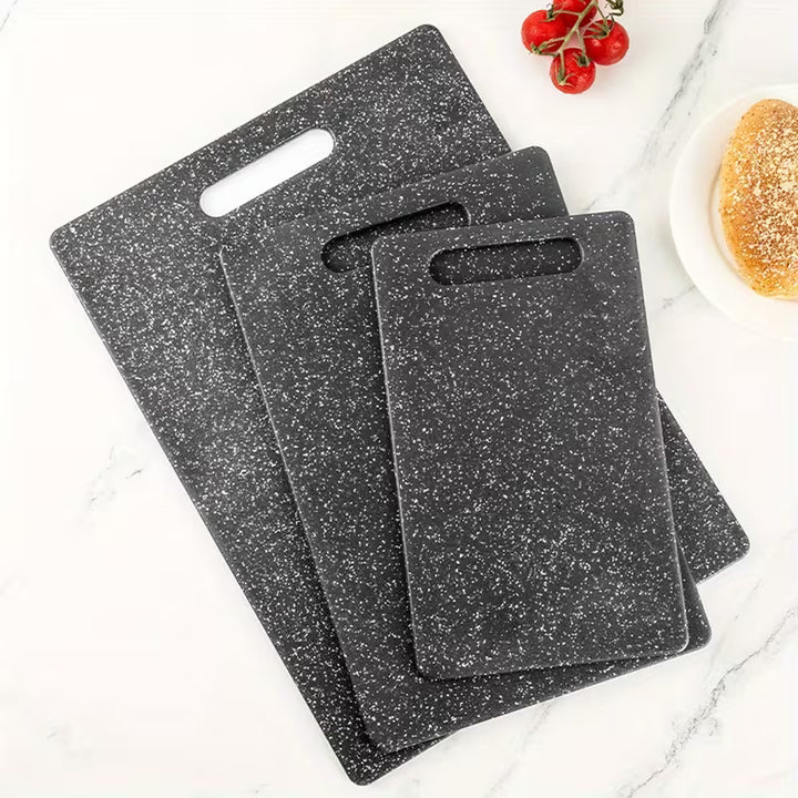 Ensemble de 3 planches à découper | Durable & Respectueux des couteaux | Avec poignée