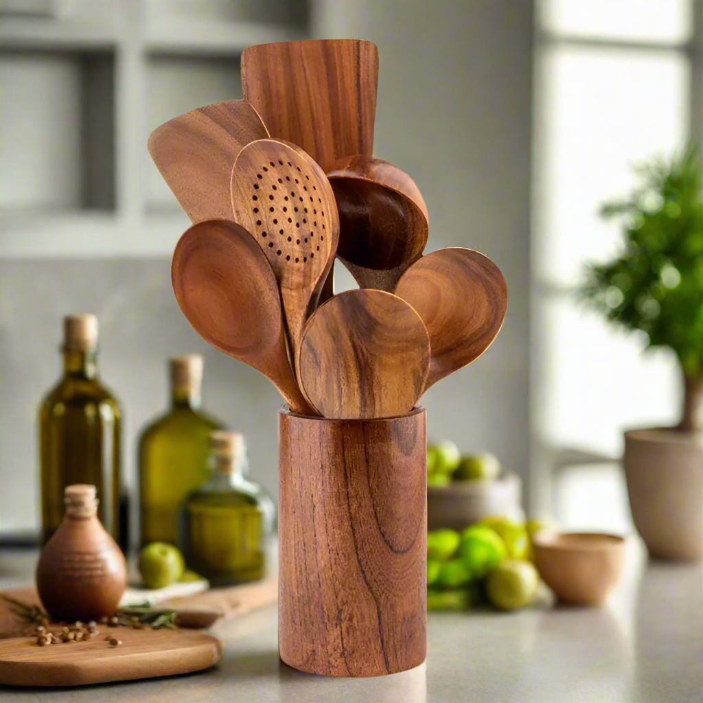 Teak Kitchen Set | Sustainable Wooden Cookware for Every Kitchen