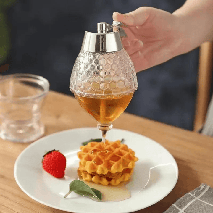 HoneySaver | Distributeur de miel Kettle avec technologie anti-goutte | Design transparent et élégant