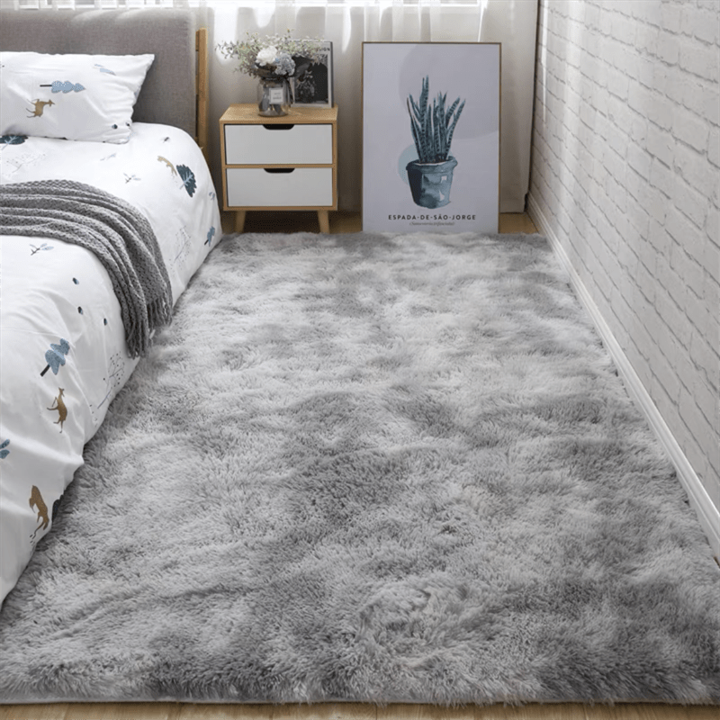 Tapis en peluche douce | Tapis moderne avec dessous antidérapant | 80×200 cm