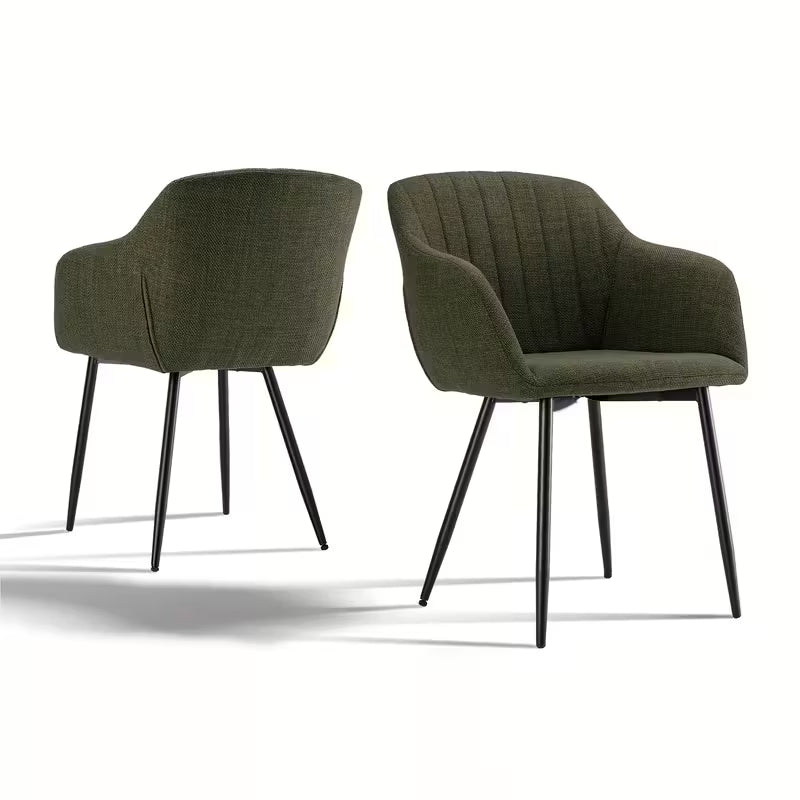 Chaise de salle à manger de luxe avec accoudoirs | Design confortable et élégant