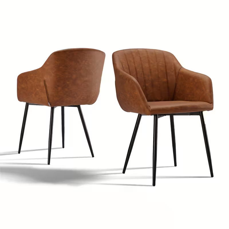 Chaise de salle à manger de luxe avec accoudoirs | Design confortable et élégant