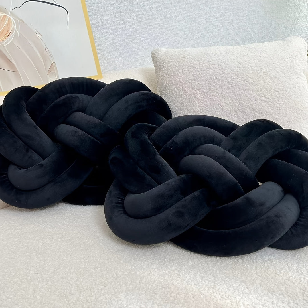 Ensemble de 2 coussins noués | Coussins noués doux et luxueux pour canapé et lit