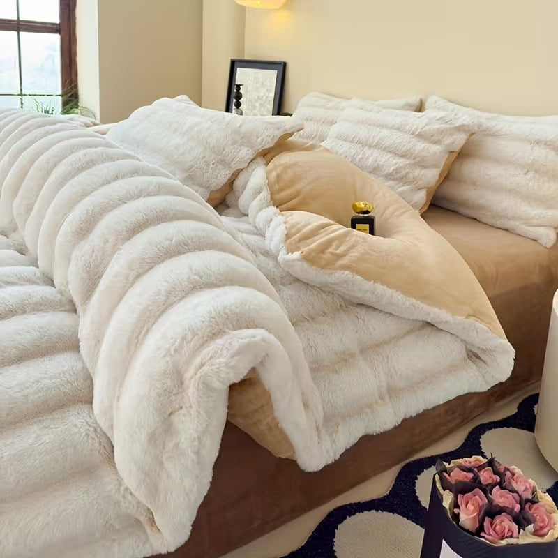 WinterLuxe™ Ensemble de literie en velours de lait 4 pièces | 200cm * 230cm
