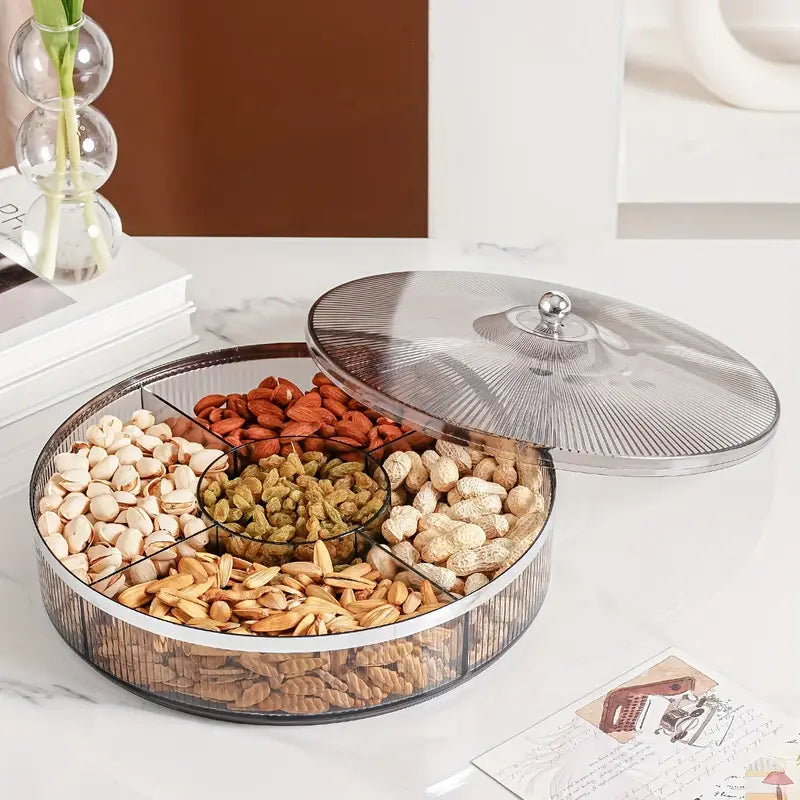 AmberLuxe | Pot à bonbons avec couvercle 28 cm – Organisateur de snacks de luxe