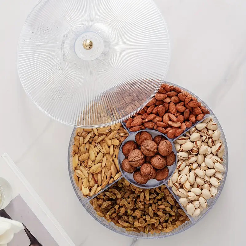 AmberLuxe | Pot à bonbons avec couvercle 28 cm – Organisateur de snacks de luxe