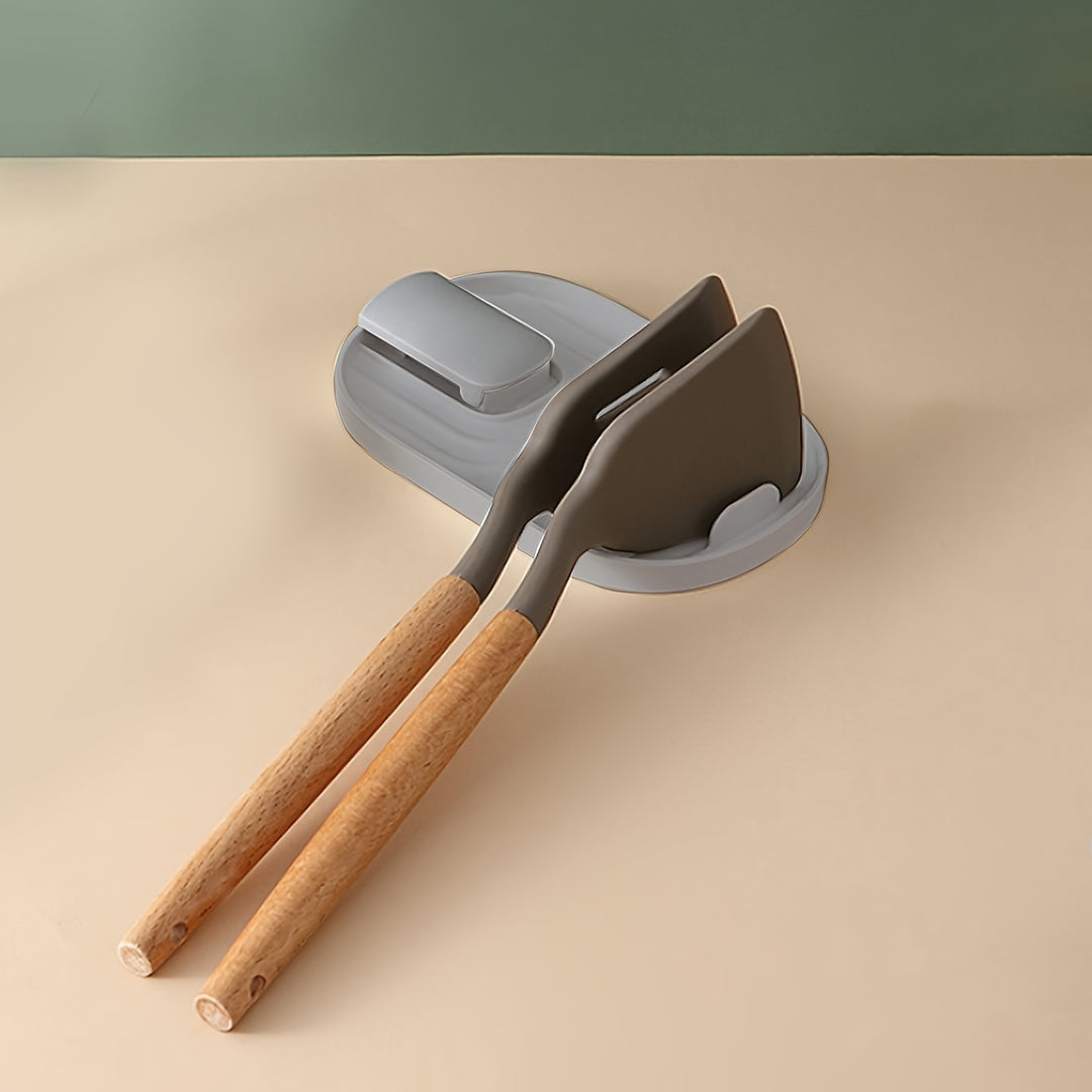 Organisateur de cuisine | Support pour couvercle et cuillère avec base antidérapante